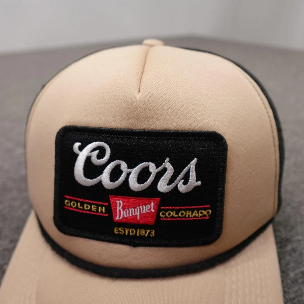 Colorado Limited Hat Cap Snap Back Mens One Size Beige Coors Mesh Trucker Beer